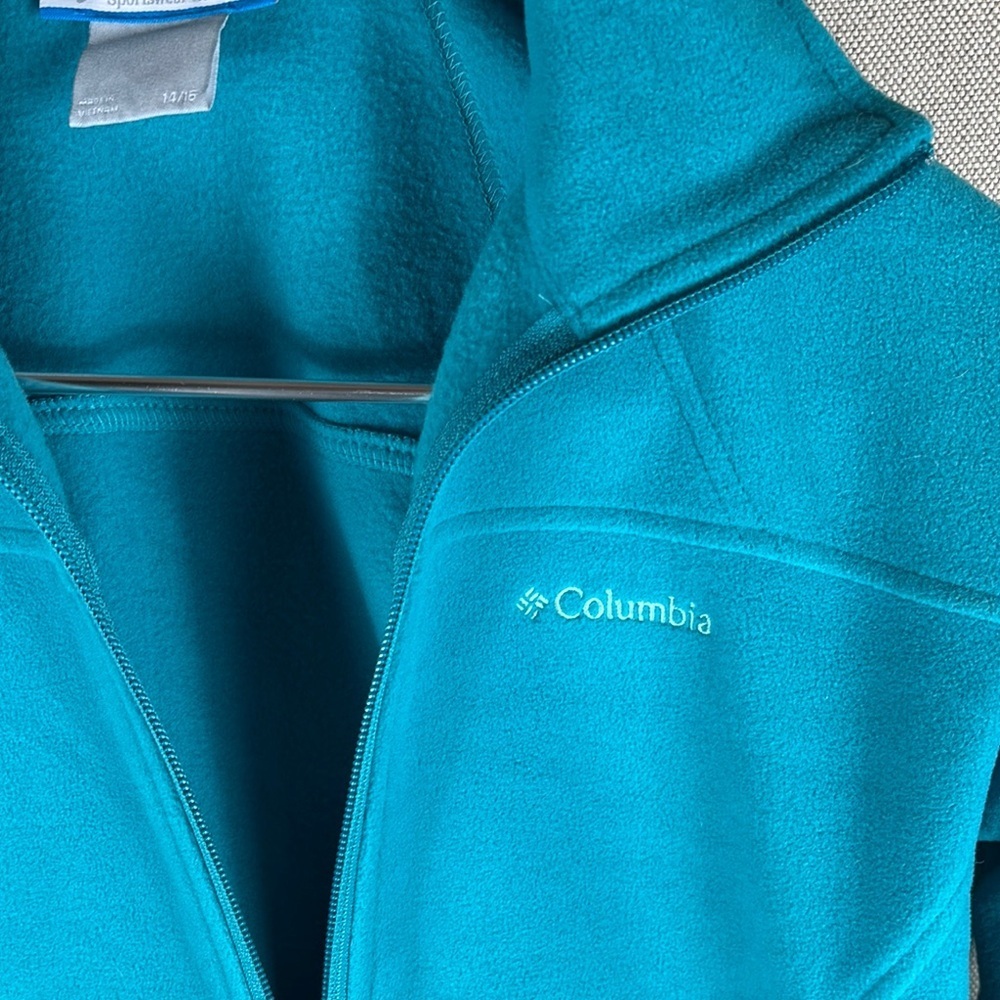 Columbia > Teal Full-Zip Jacket 14/16 - Picture 2 of 7